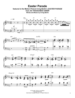 page one of Easter Parade (Piano Transcription)