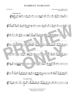 page one of Stairway To Heaven (Tenor Sax Solo)