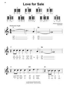 page one of Love For Sale (Super Easy Piano)