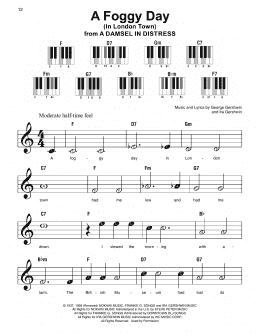 page one of A Foggy Day (In London Town) (Super Easy Piano)