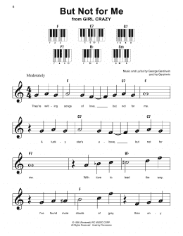 page one of But Not For Me (Super Easy Piano)