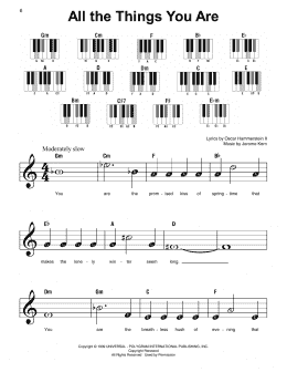 page one of All The Things You Are (Super Easy Piano)