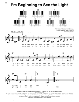 page one of I'm Beginning To See The Light (Super Easy Piano)