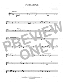 page one of Purple Haze (Violin Solo)