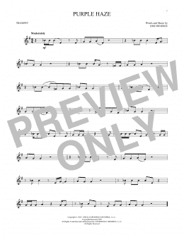 page one of Purple Haze (Trumpet Solo)