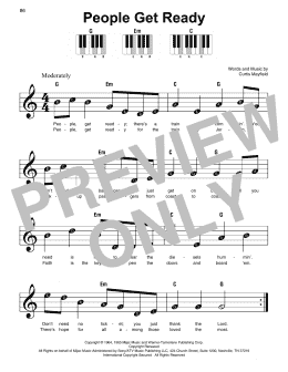 page one of People Get Ready (Super Easy Piano)