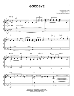 page one of Goodbye (Accordion)