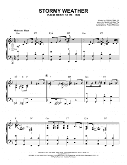 page one of Stormy Weather (Keeps Rainin' All The Time) (Accordion)