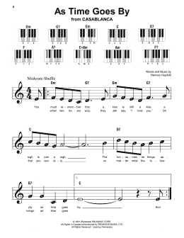 page one of As Time Goes By (Super Easy Piano)