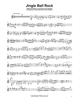 page one of Jingle Bell Rock (Violin Solo)