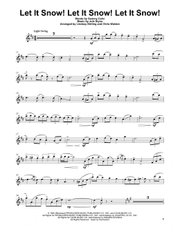 page one of Let It Snow! Let It Snow! Let It Snow! (Violin Solo)