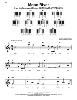 page one of Moon River (Super Easy Piano)