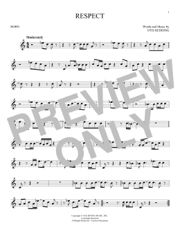 page one of Respect (French Horn Solo)