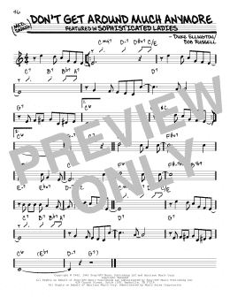 page one of Don't Get Around Much Anymore (Real Book – Melody & Chords)