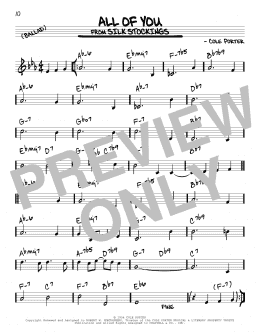 page one of All Of You (Real Book – Melody & Chords)