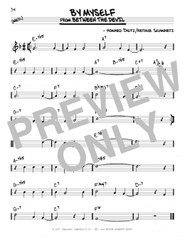 page one of By Myself (Real Book – Melody & Chords)