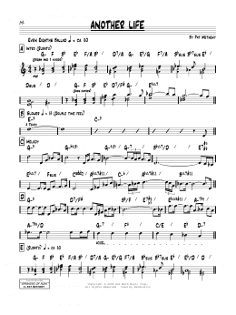 page one of Another Life (Real Book – Melody & Chords)