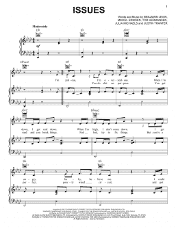 page one of Issues (Piano, Vocal & Guitar Chords (Right-Hand Melody))