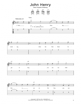 page one of John Henry (Solo Guitar)