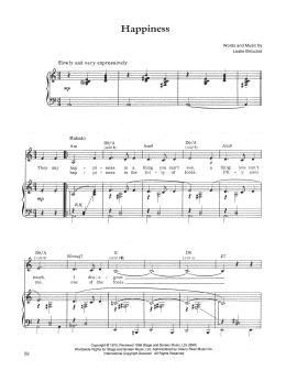 page one of Happiness (Piano, Vocal & Guitar Chords (Right-Hand Melody))