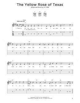 page one of The Yellow Rose Of Texas (Solo Guitar)