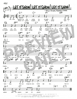 page one of Let It Snow! Let It Snow! Let It Snow! (Real Book – Melody, Lyrics & Chords)