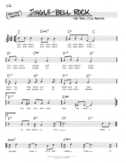 page one of Jingle Bell Rock (Real Book – Melody, Lyrics & Chords)