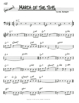 page one of March Of The Toys (Real Book – Melody, Lyrics & Chords)