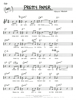 page one of Pretty Paper (Real Book – Melody, Lyrics & Chords)