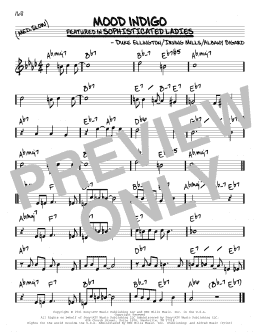 page one of Mood Indigo (Real Book – Melody & Chords)