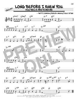 page one of Long Before I Knew You (Real Book – Melody & Chords)