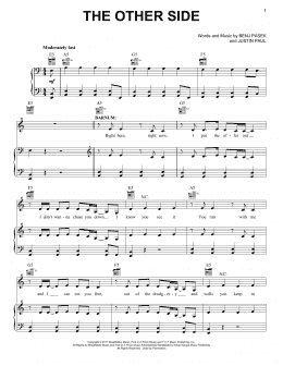 page one of The Other Side (Piano, Vocal & Guitar Chords (Right-Hand Melody))