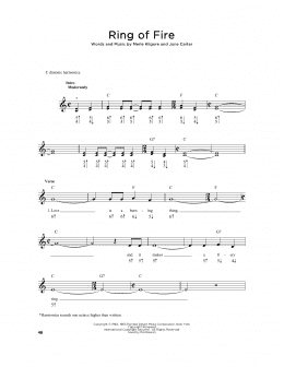 page one of Ring Of Fire (Harmonica)