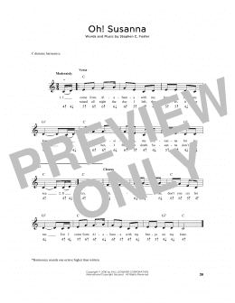 page one of Oh! Susanna (Harmonica)