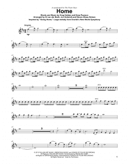 page one of Home (Violin Solo)