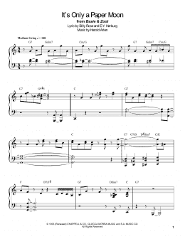 page one of It's Only A Paper Moon (Piano Transcription)