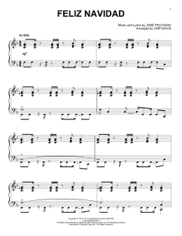 page one of Feliz Navidad (Piano Solo)