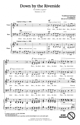 page one of Down By The Riverside (SATB Choir)