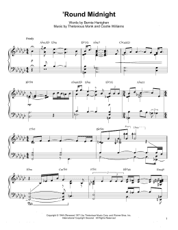 page one of 'Round Midnight (Piano Transcription)