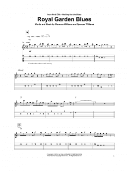 page one of Royal Garden Blues (Electric Guitar Transcription)