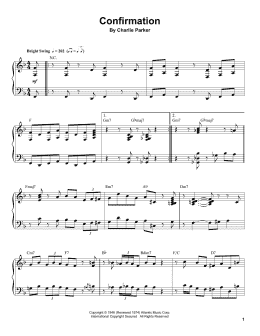 page one of Confirmation (Piano Transcription)