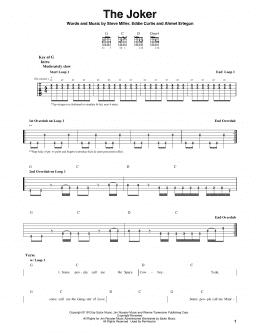 page one of The Joker (Guitar Cheat Sheet)