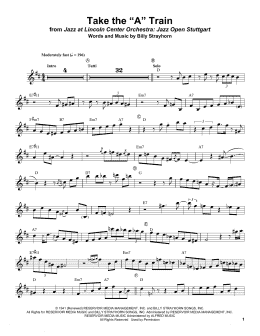 page one of Take The "A" Train (Trumpet Transcription)