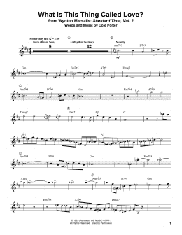 page one of What Is This Thing Called Love? (Trumpet Transcription)