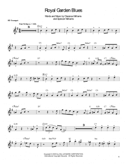 page one of Royal Garden Blues (Trumpet Transcription)