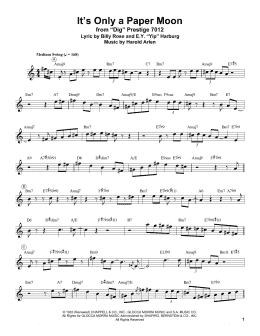 page one of It's Only A Paper Moon (Trumpet Transcription)