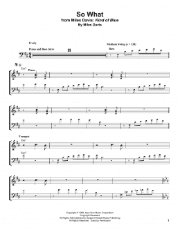 page one of So What (Trumpet Transcription)