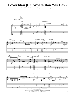 page one of Lover Man (Oh, Where Can You Be?) (Solo Guitar)