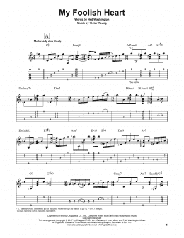 page one of My Foolish Heart (Solo Guitar)