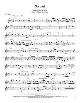 page one of Stardust (Alto Sax Transcription)